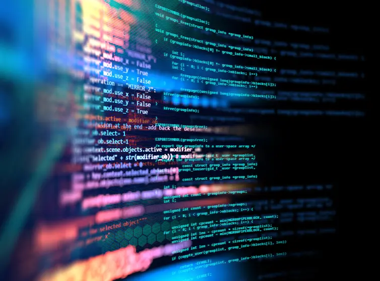 Screenshot of code.