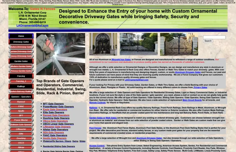 Screenshot of a website that would benefit from a website redesign.