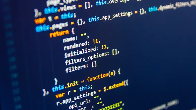 Screenshot of computer code.